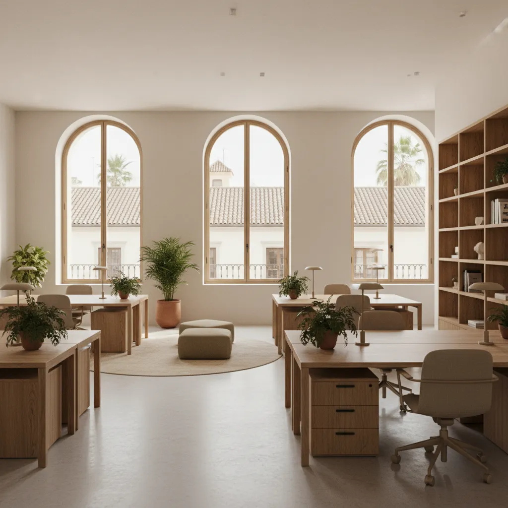 Diseño de interiores de oficinas modernas en Sevilla