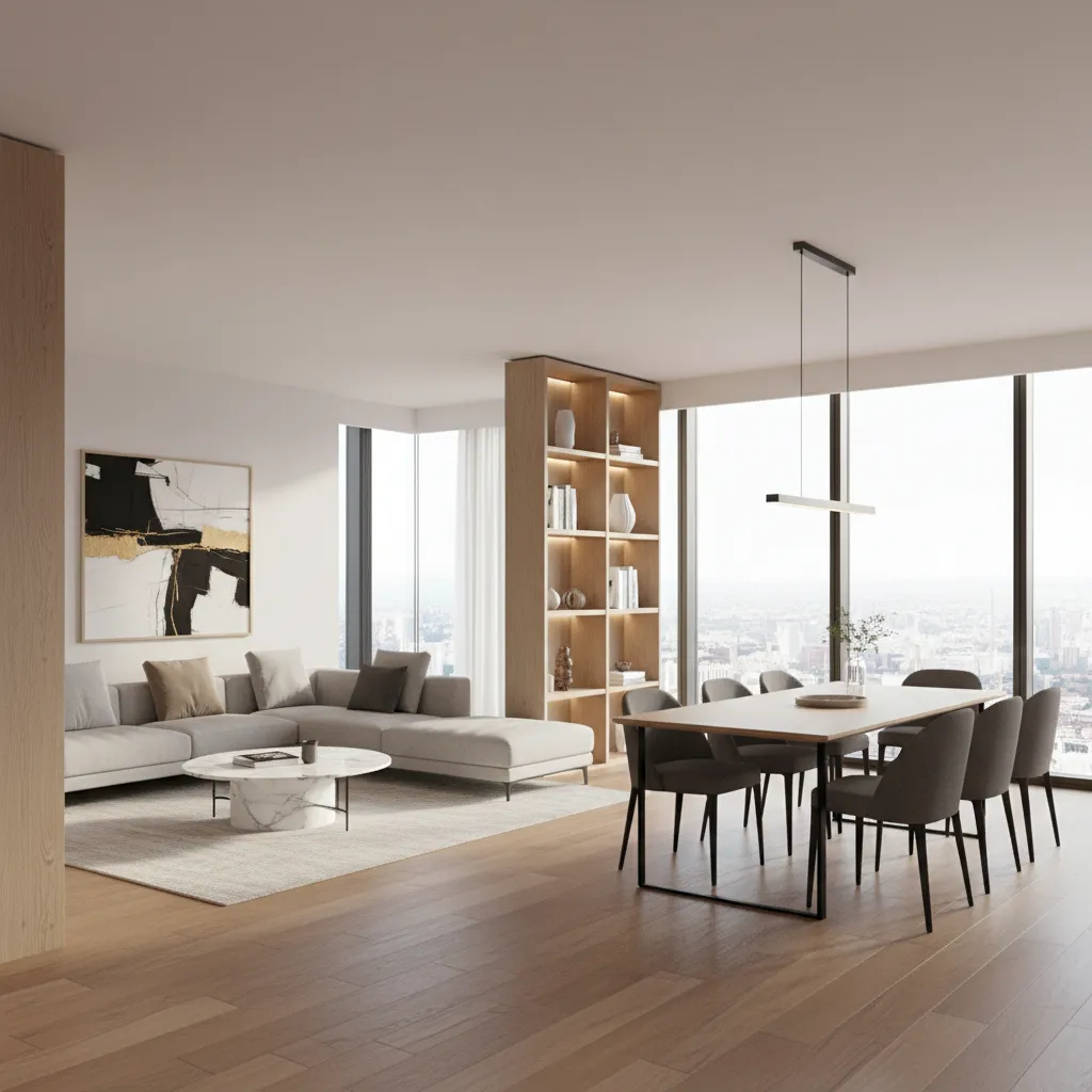 Living-Cum-Dining Room Design Trends in Modern Apartments