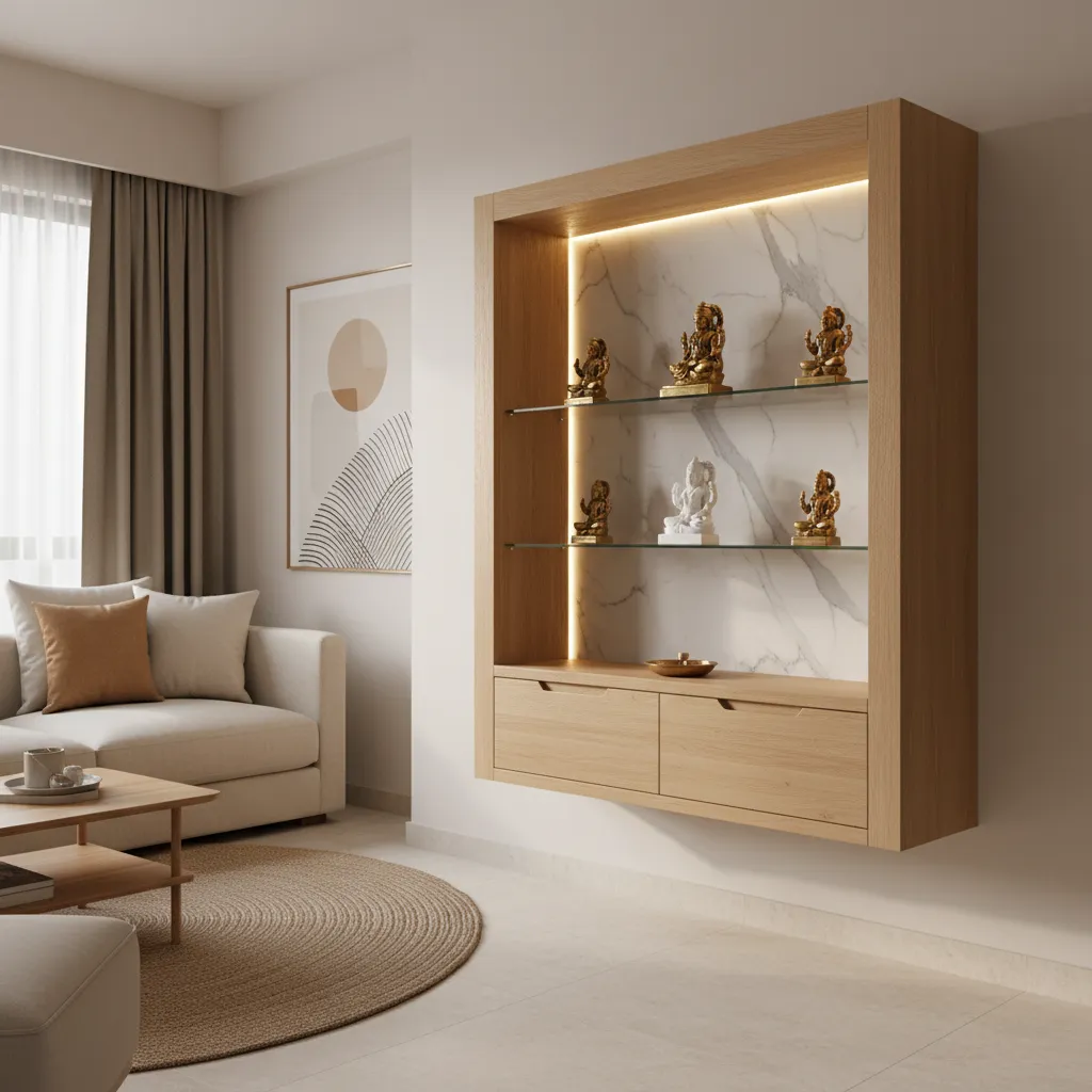 5 Modern Pooja Cabinet Designs for Small Homes