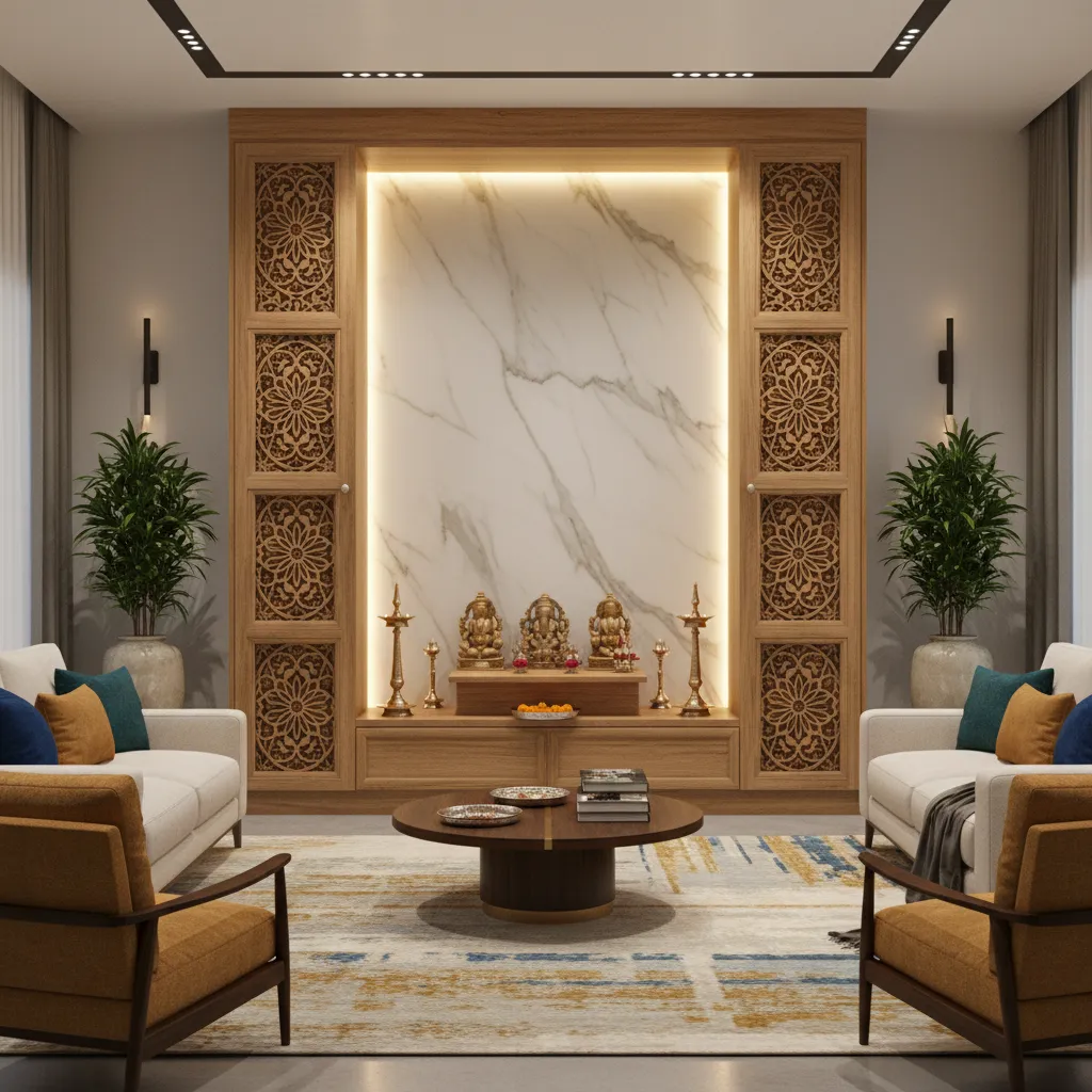 Pooja Unit Interior Design Ideas for Modern Indian Homes