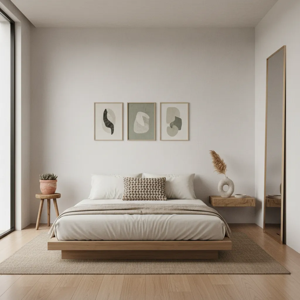 phòng hiện đại kết hợp decor handmade