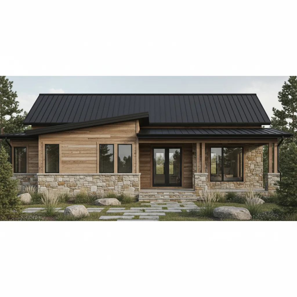 Best Exterior Materials That Pair With Modern Rustic Color Schemes
