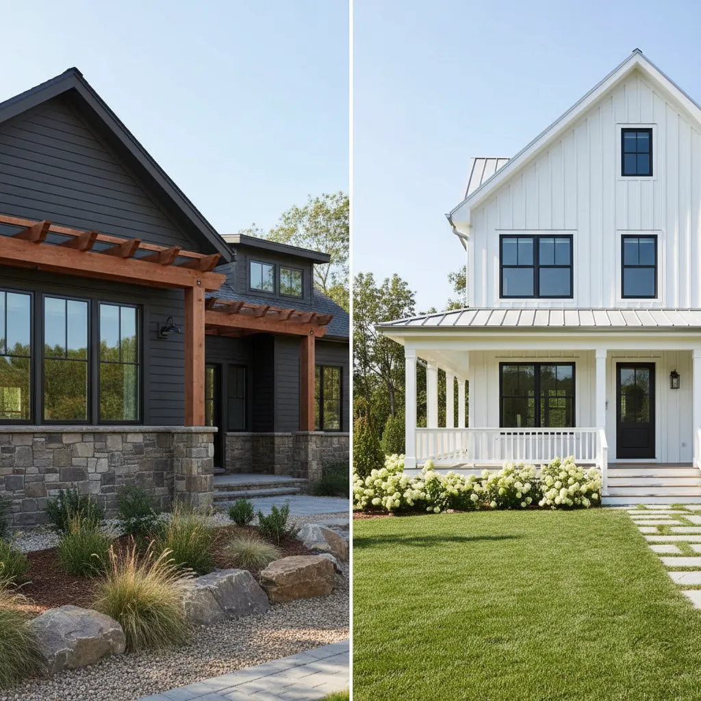 Modern Rustic vs Farmhouse Exterior Colors Key Differences and Design Impact