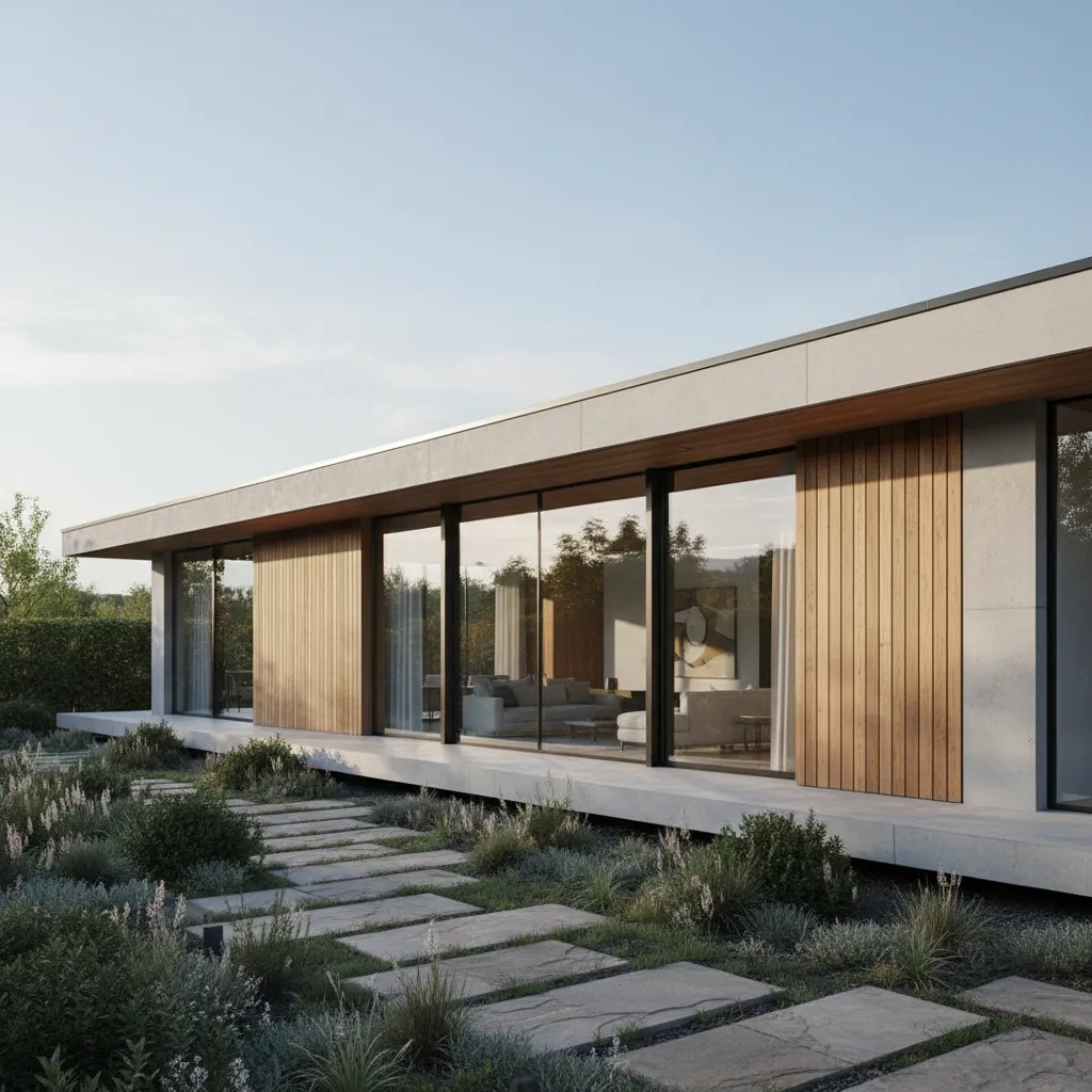 Casas de una planta de diseño moderno prefabricadas