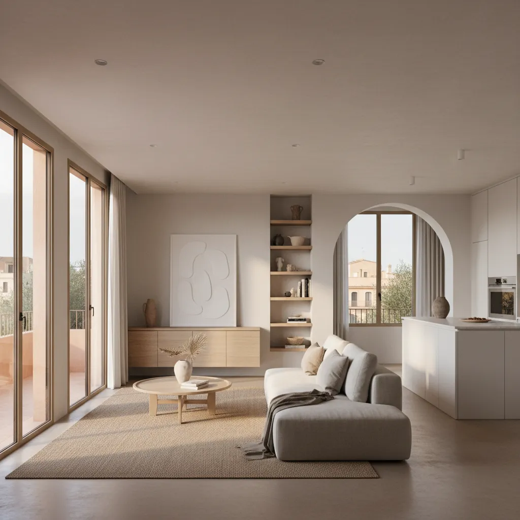 Apartamento contemporáneo con diseño interior inspirado en marcas españolas