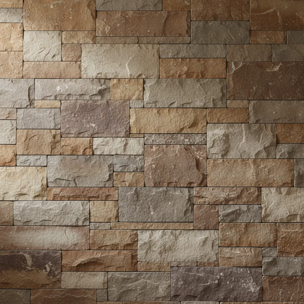 Textura de muro de piedra natural en arquitectura contemporánea