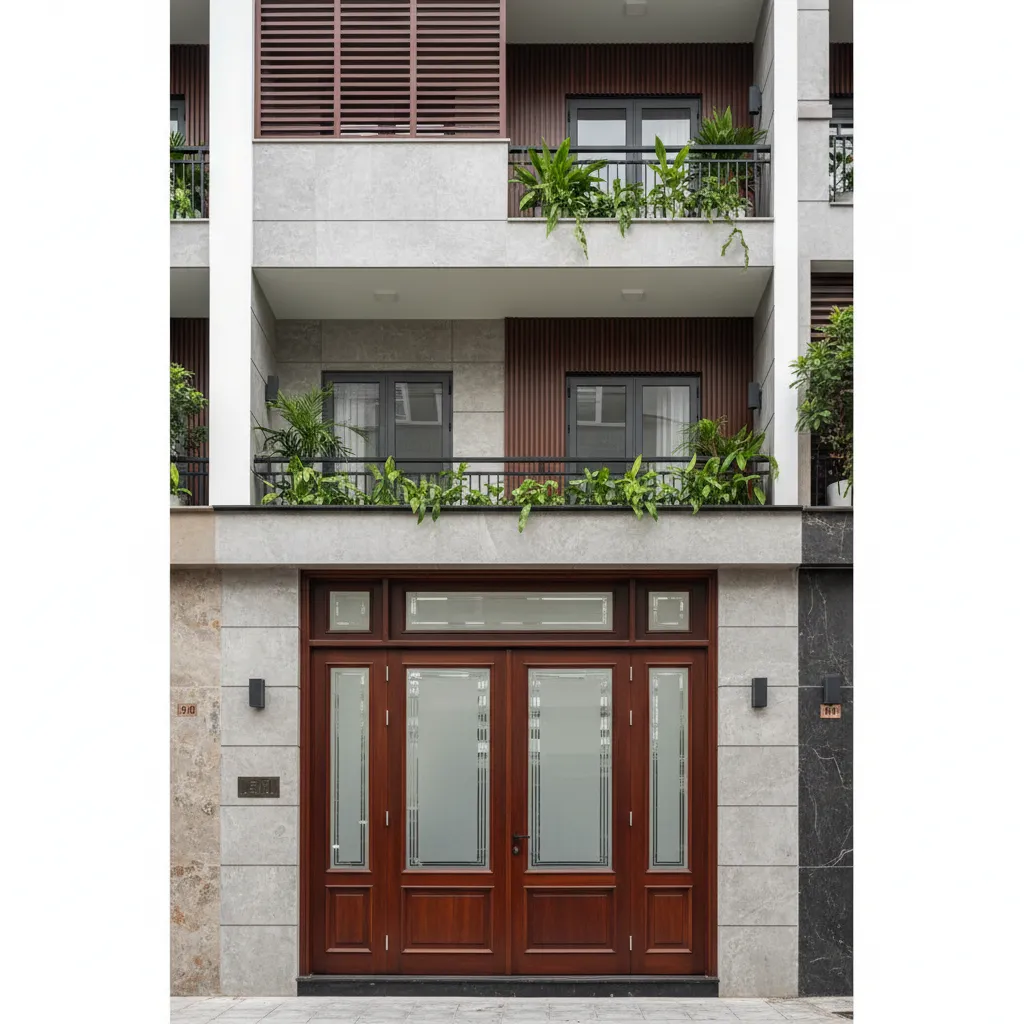 Thiết kế cửa chính cho nhà ống: 7 nguyên tắc quan trọng