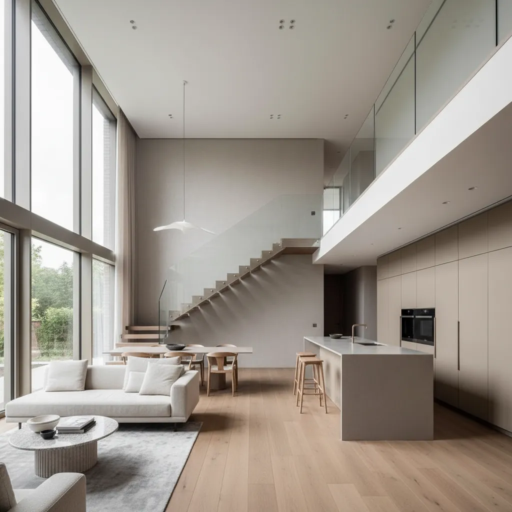 Diseños de casas modernas de dos pisos por dentro