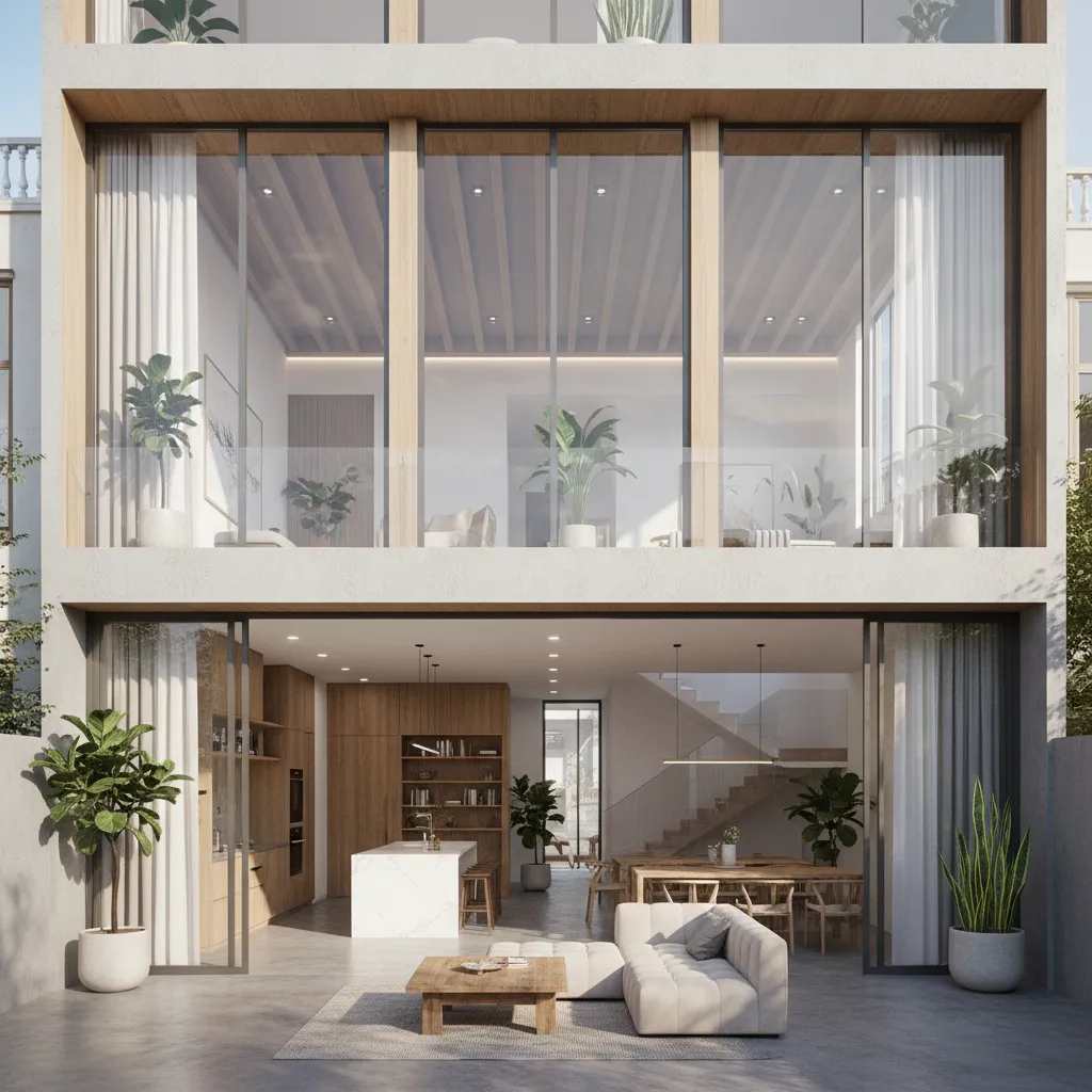 Nhà hiện đại nhiều ánh sáng tự nhiên tại Việt Nam