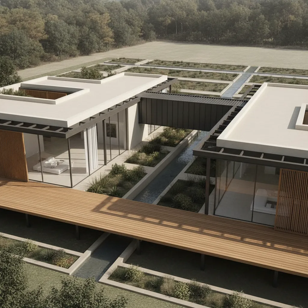 Modern Villa Plan with Indoor–Outdoor Flow