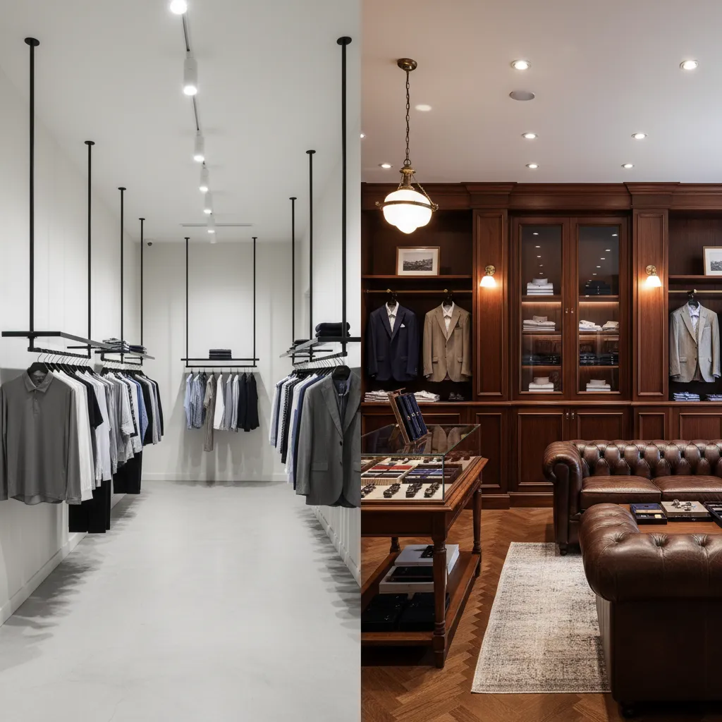 Modern vs Classic Men's Wear Store Interior Design: Which Style Fits Your Brand?