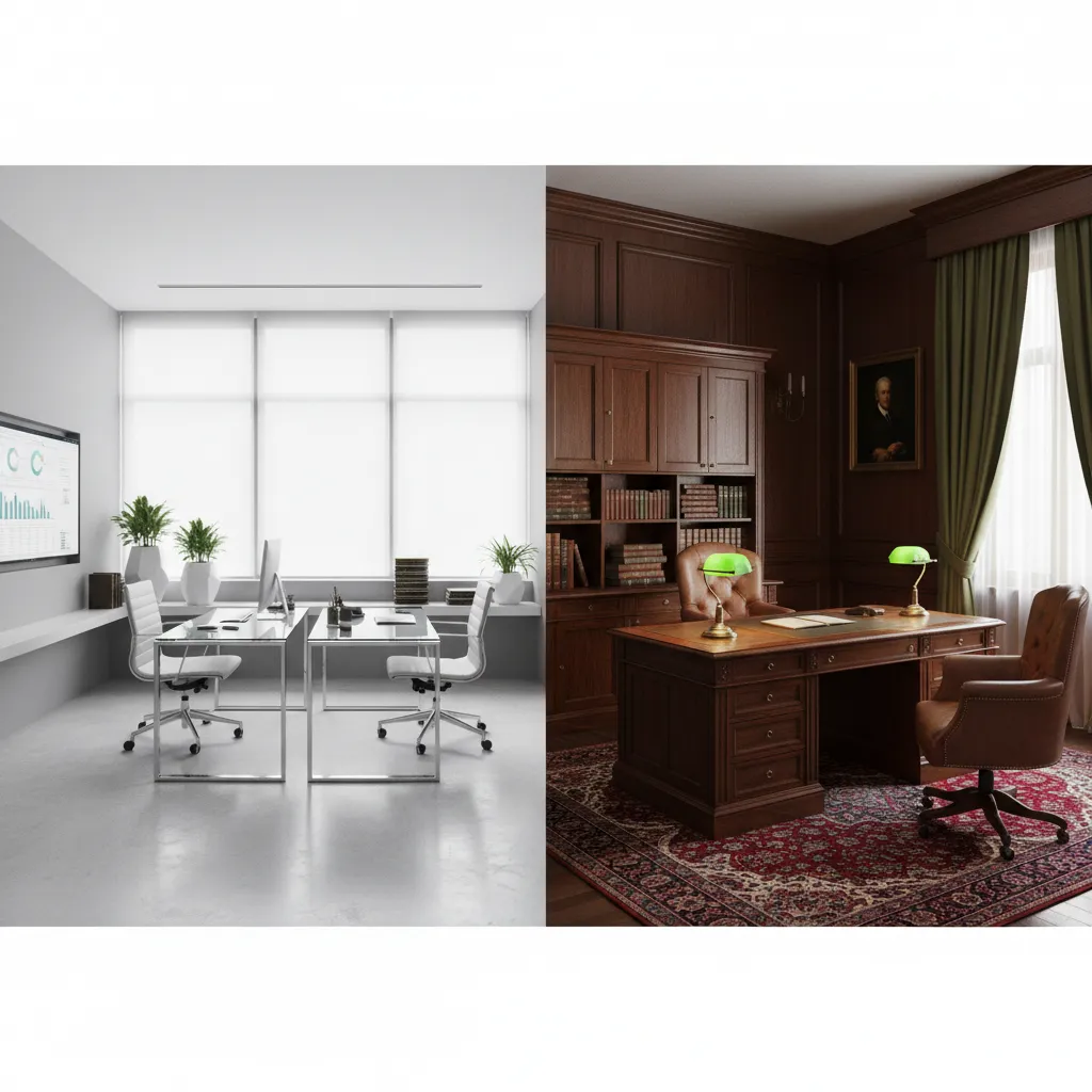 Modern vs Traditional Accountant Office Interior Design