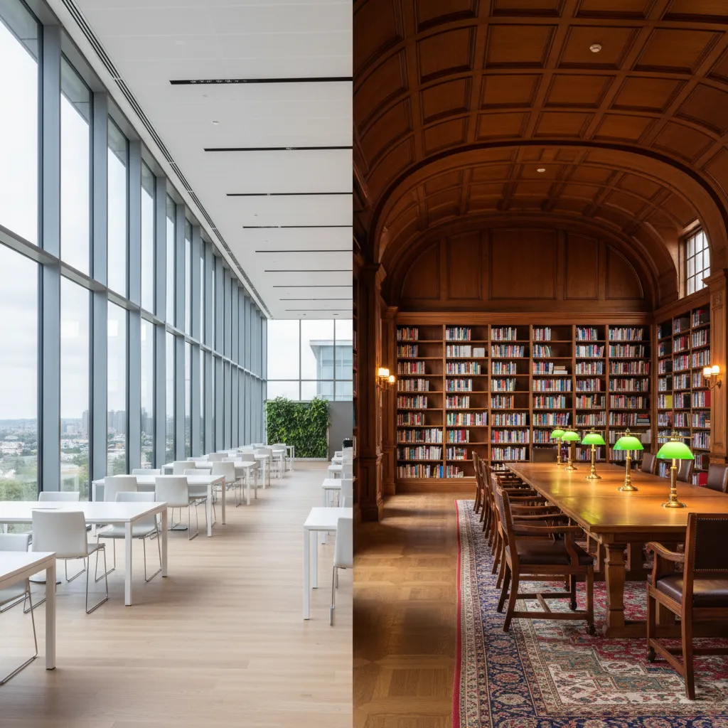Modern vs Traditional Library Interior Design and When Each Style Works Best