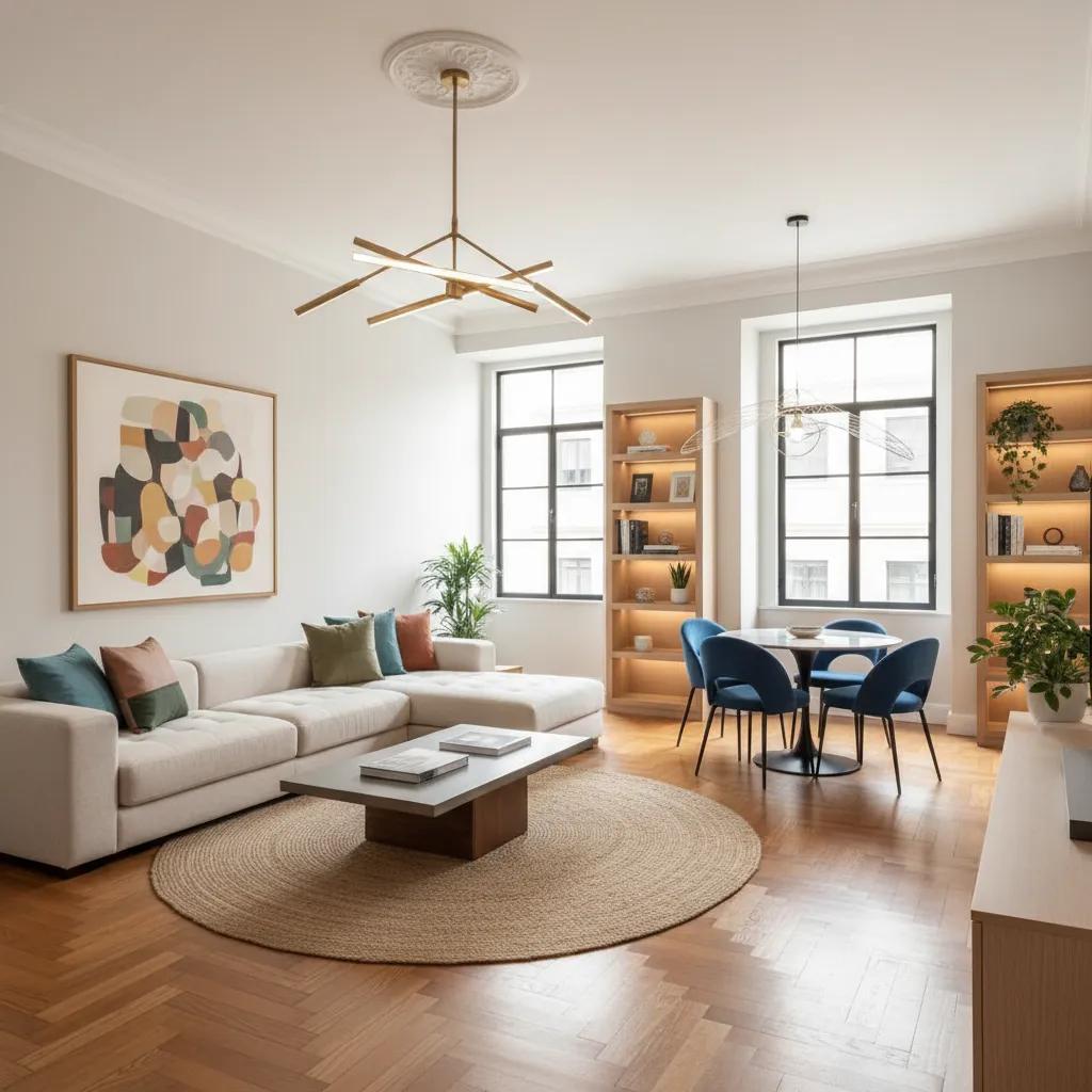 Departamento antiguo renovado con diseño moderno