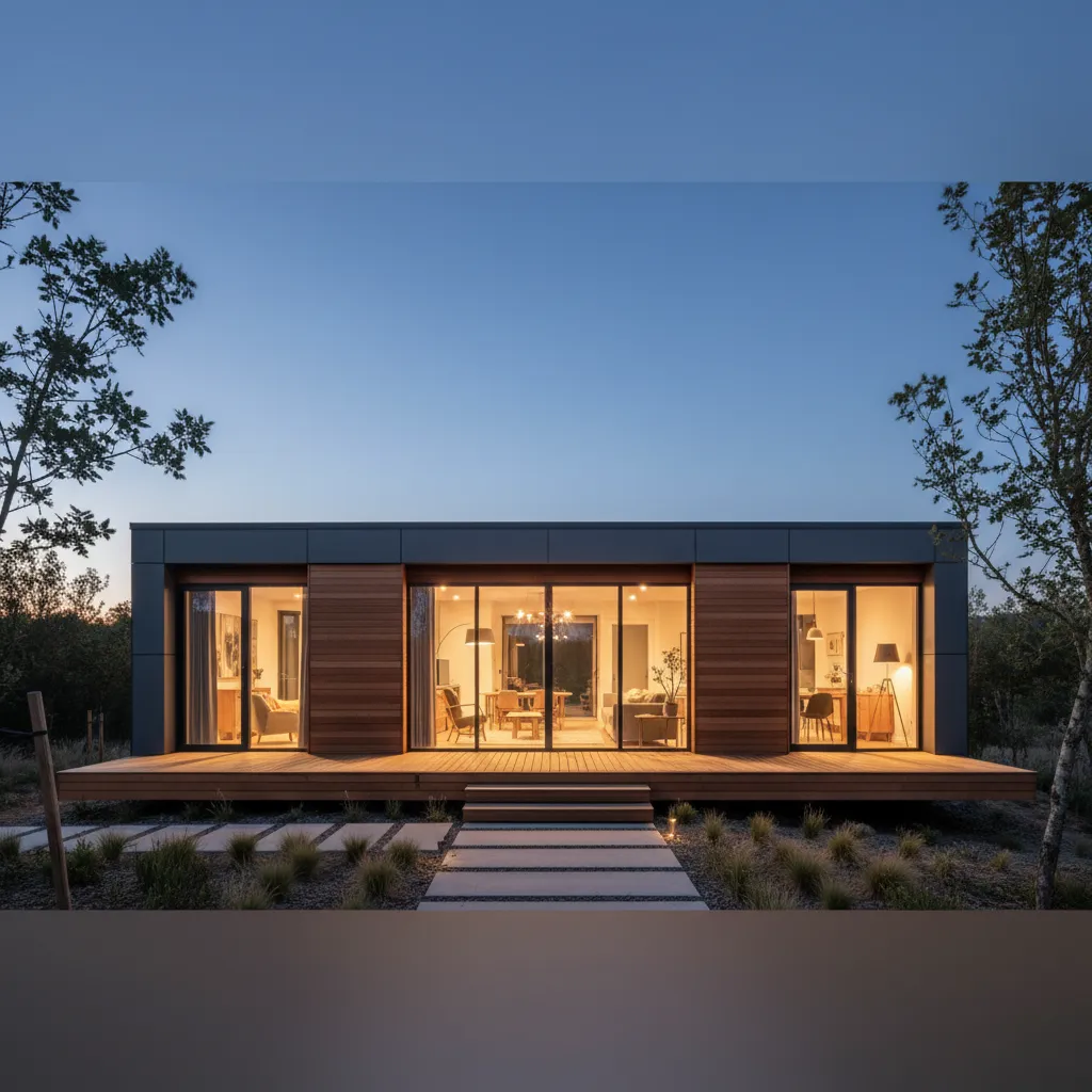 Casa modular económica con apariencia de alto diseño