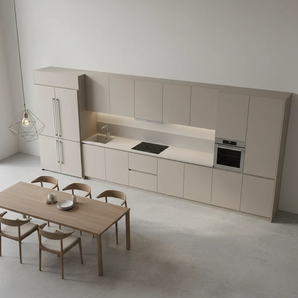 Comparison of straight and L shaped modular kitchen layouts