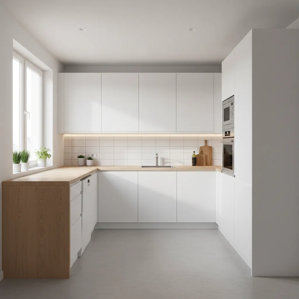 Modular Kitchen L Shape Design for Small Kitchen