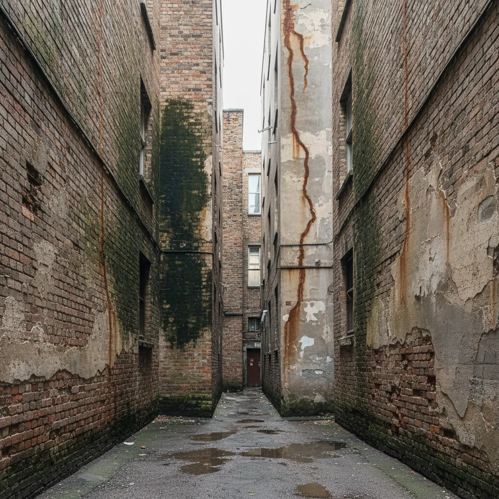 Moisture Penetration Between Close Walls