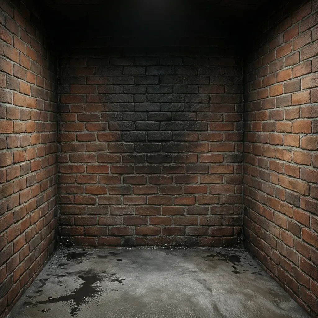 condensation and moisture visible inside unused fireplace firebox