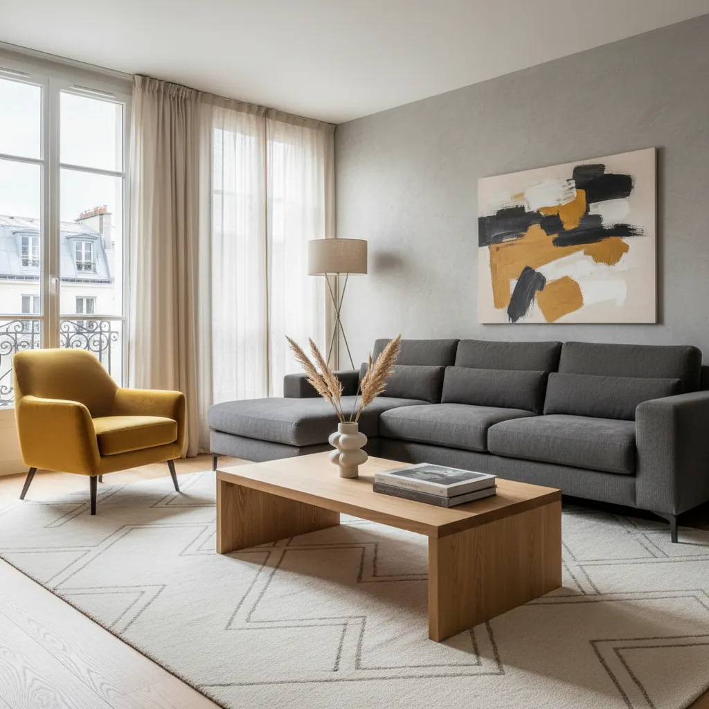 Mostaza en decoración de interiores: cómo usarlo bien