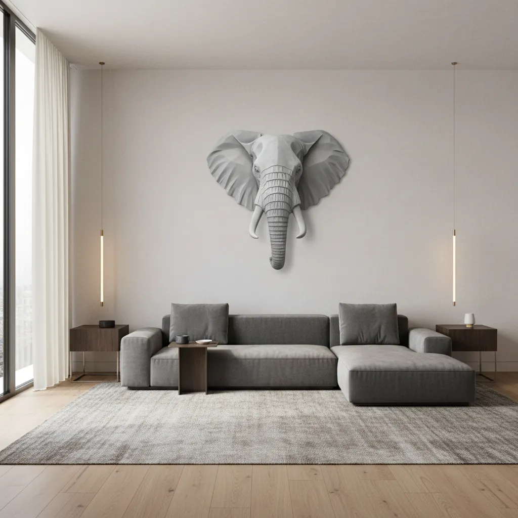 How to Safely Mount Heavy Elephant Head Wall Decor