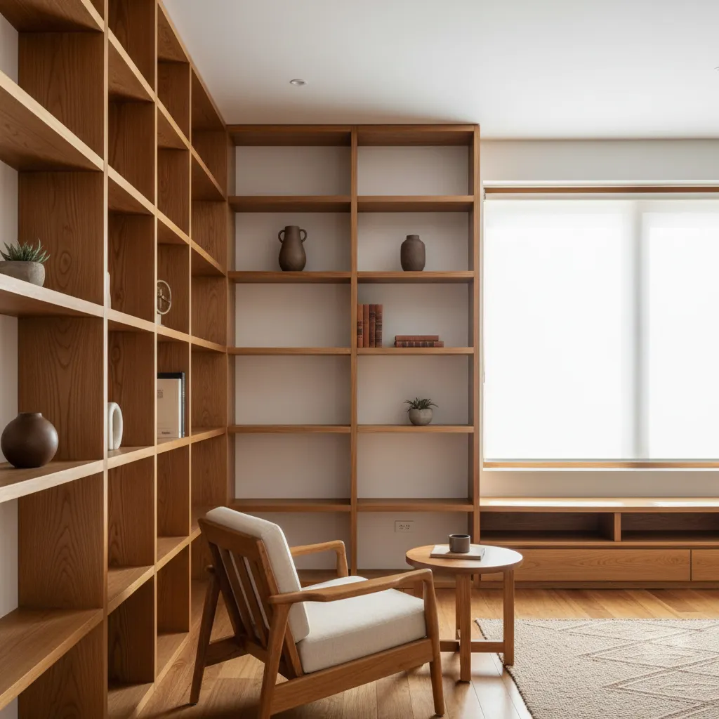 Muebles a medida en un interior moderno chileno