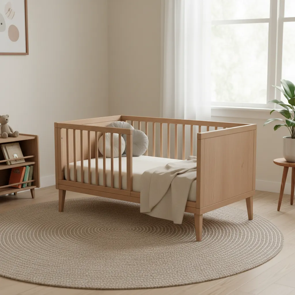 Cuna convertible que se transforma en cama infantil