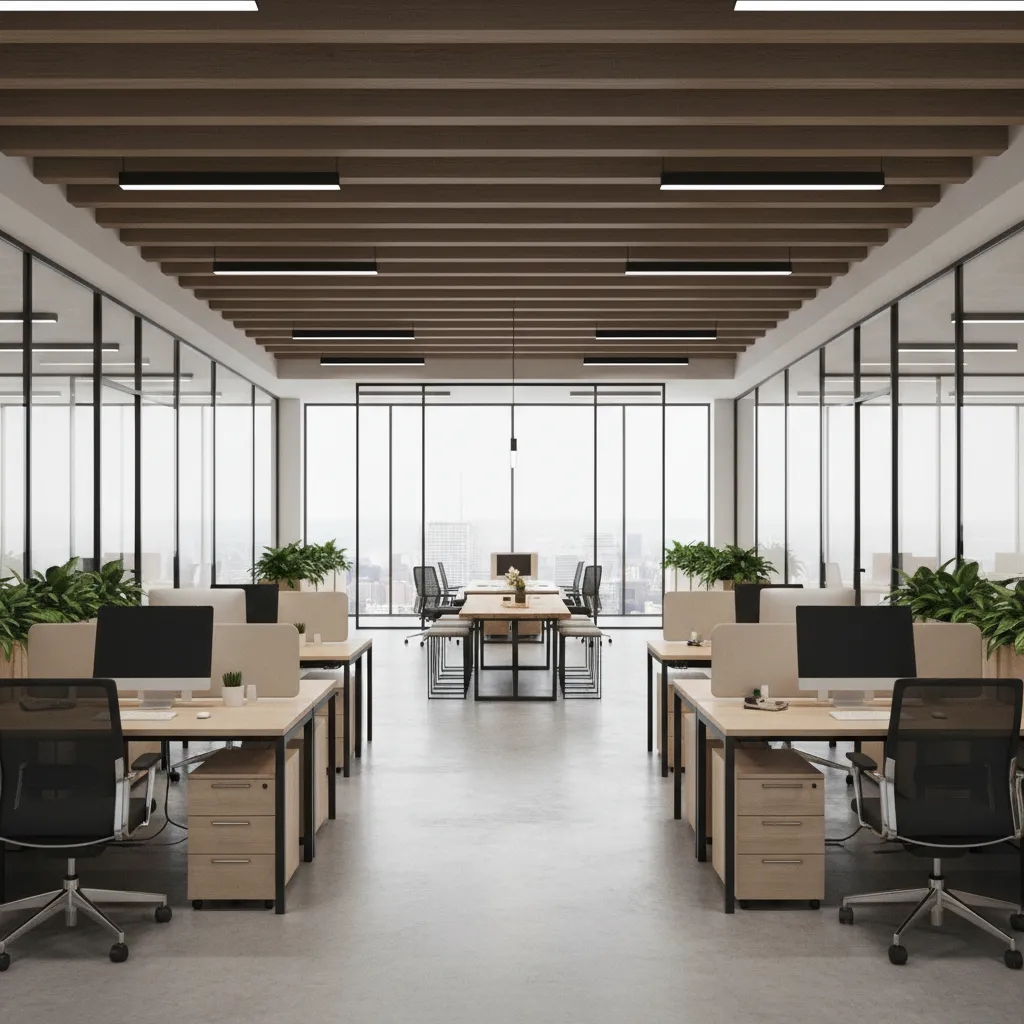 Muebles de oficina en diseño de interiores