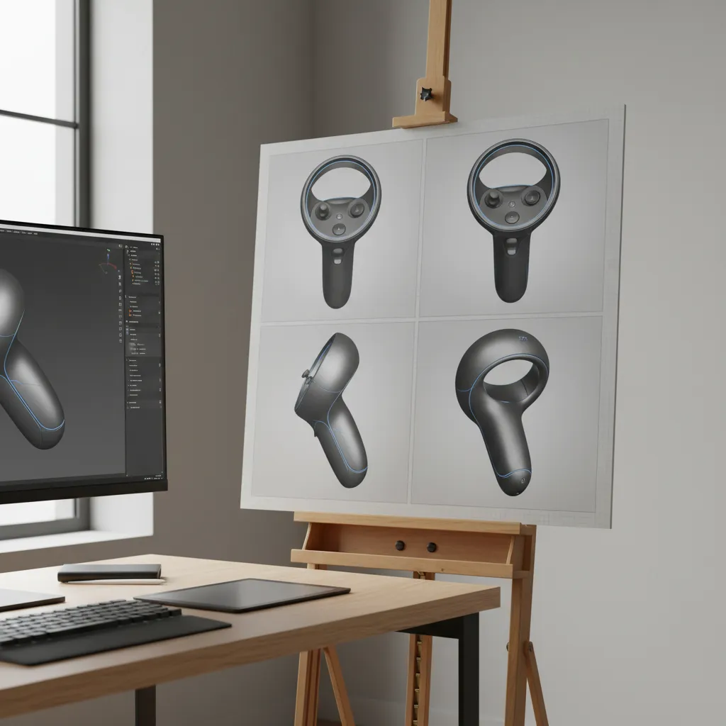 multi angle reference images arranged for accurate 3d modeling proportions