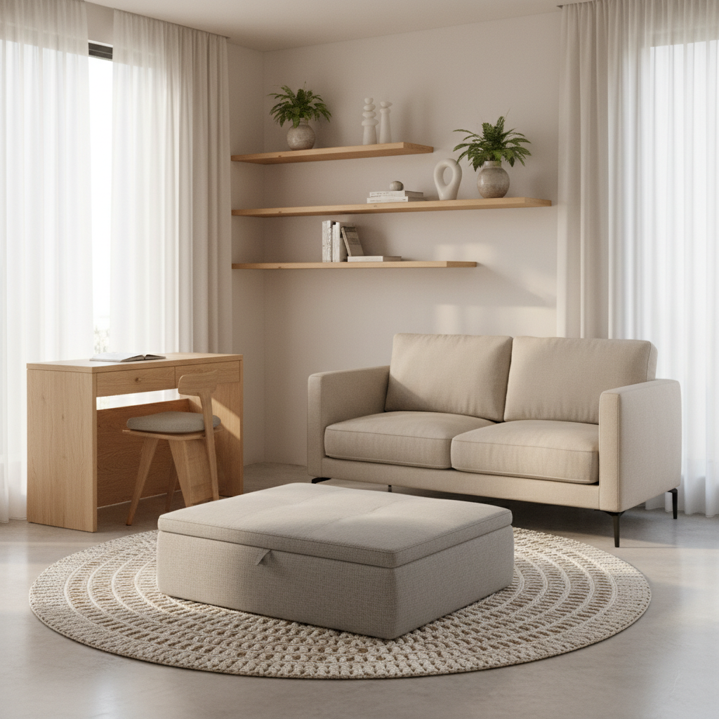 Picture of Rustic Edge Square End and Side Table for Small Spaces - Target