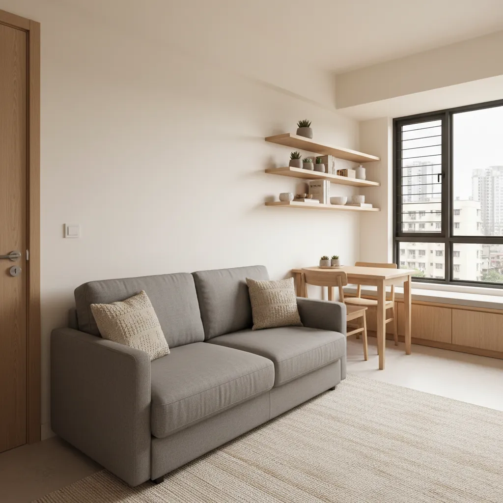 5 Interior Design Ideas for a 1 Room Kitchen Flat in Mumbai