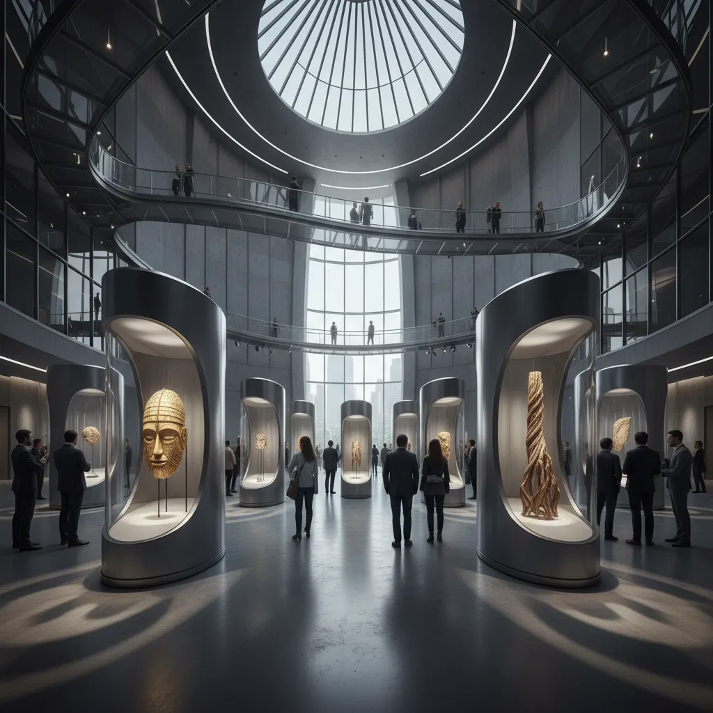 immersive museum exhibition design with lighting and spatial storytelling