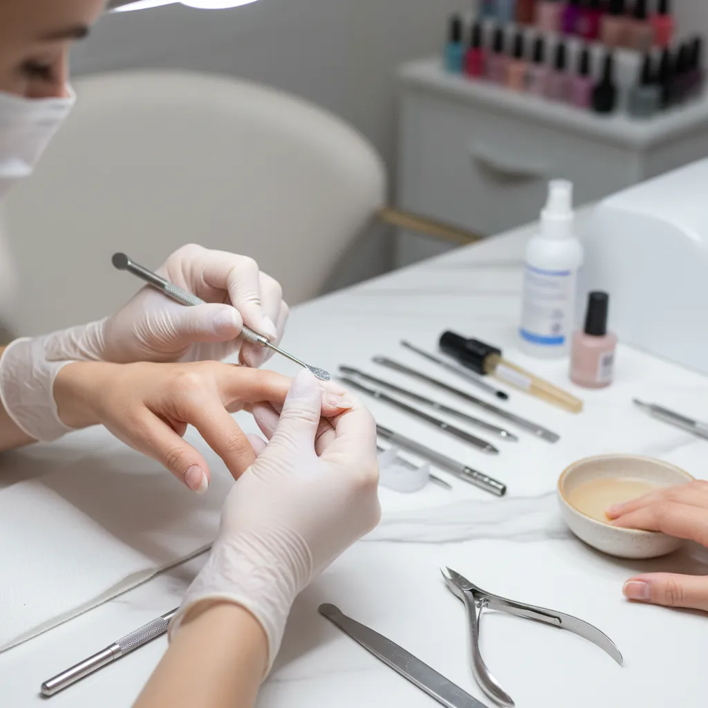 Preparación de uñas antes de aplicar esmalte