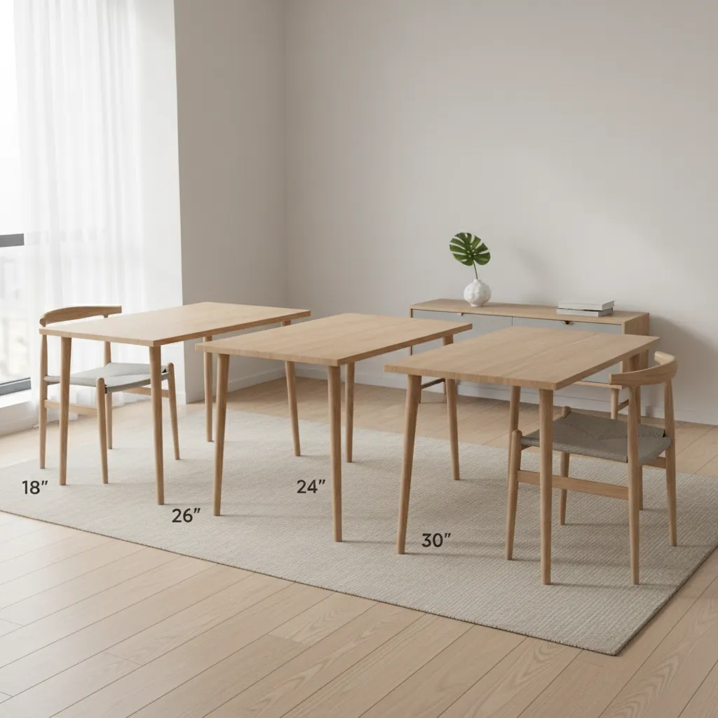Narrow Dining Table Widths Compared 18 vs 24 vs 30 Inches