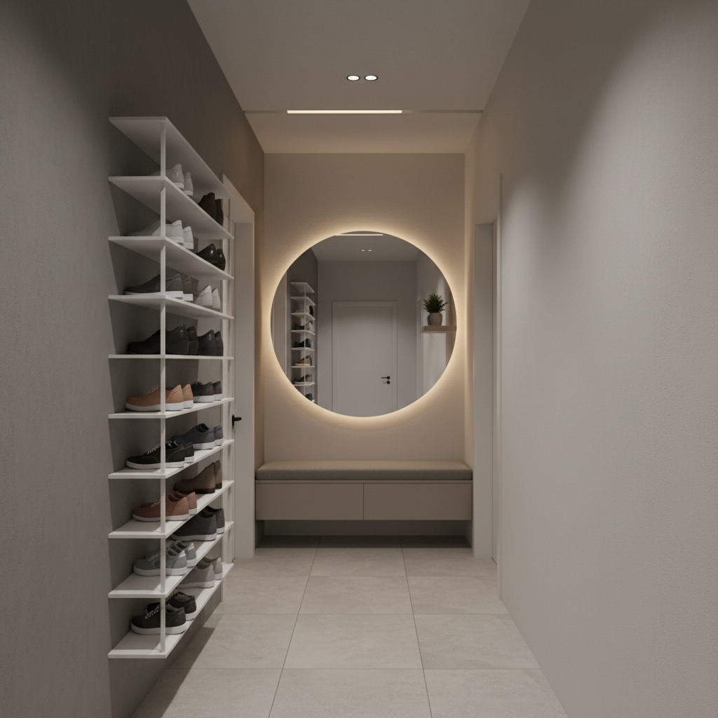 Entryway Too Cluttered? Wall Shoe Rack Ideas for Small Space
