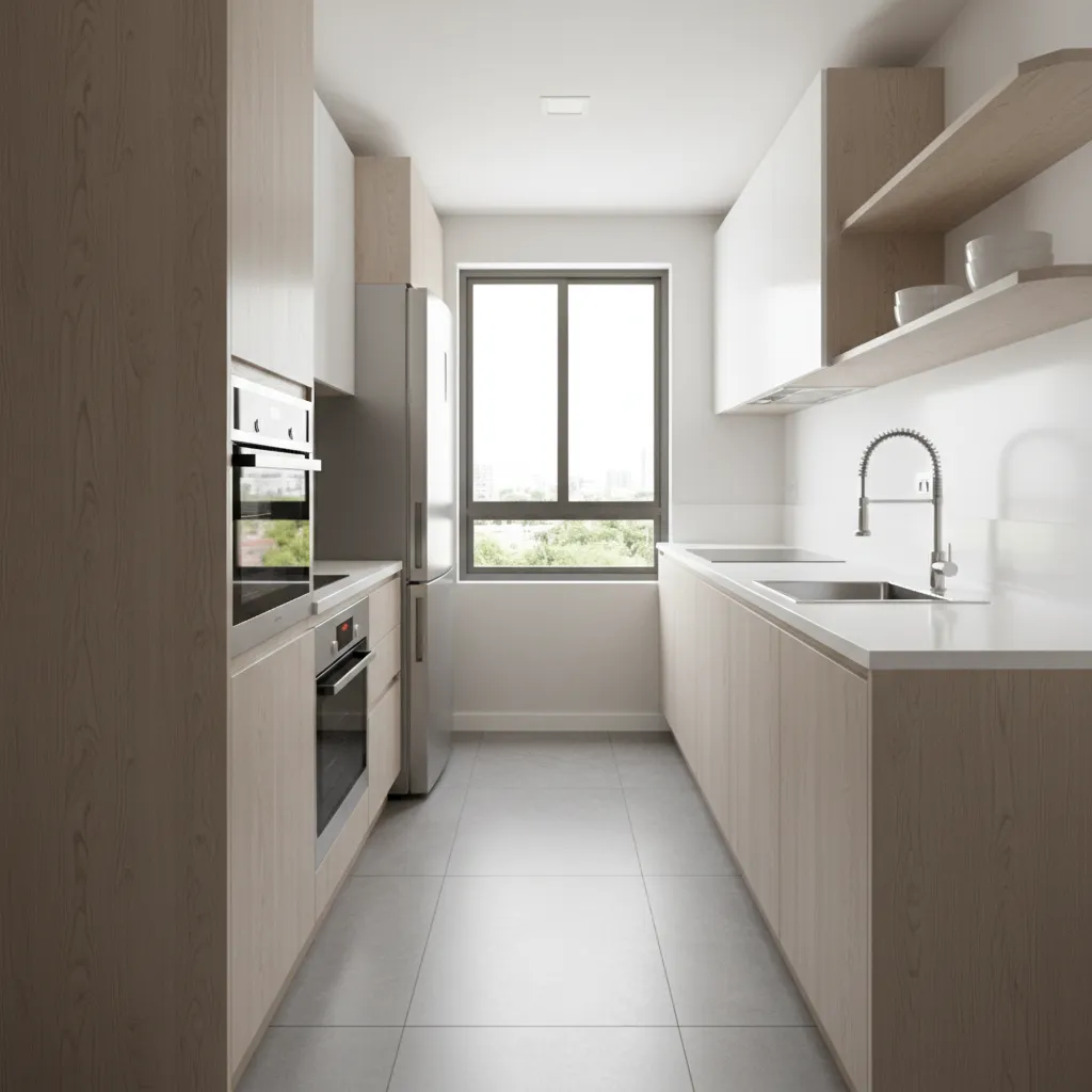 Common Mistakes When Designing a Narrow Parallel Kitchen