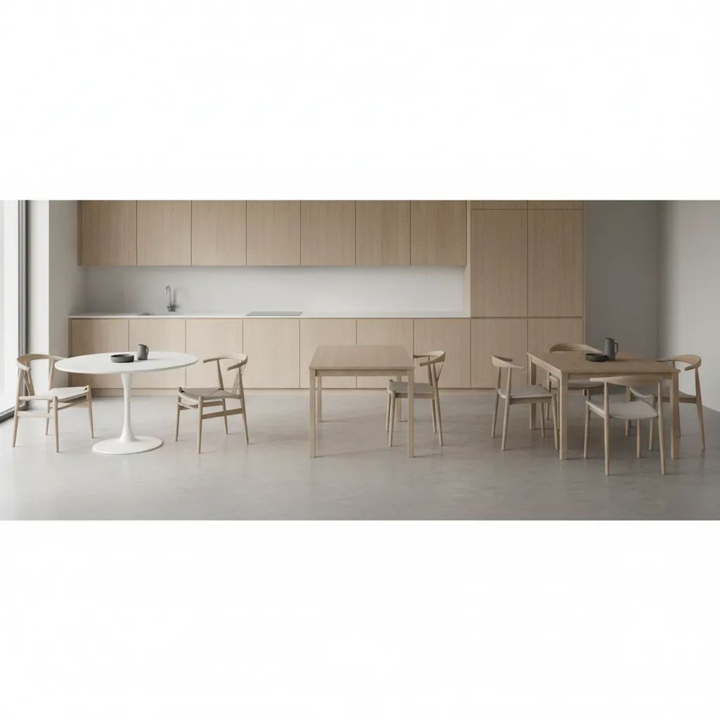 Narrow Rectangle Kitchen Table vs Round and Square Tables for Small Kitchens