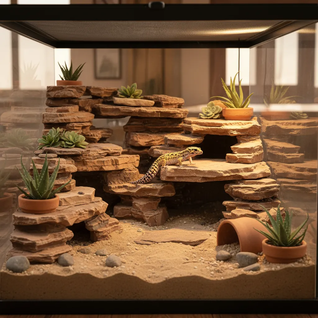 Trends in Naturalistic and Bioactive Leopard Gecko Enclosures: How modern reptile keepers design realistic, enriched habitats inspired by nature and professional exhibits