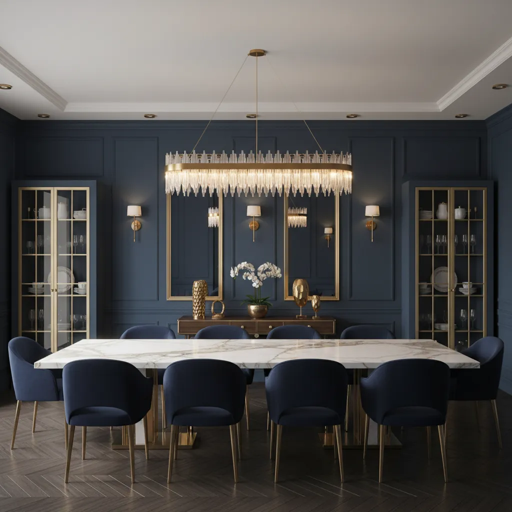 How to Choose the Right Navy and Gold Dining Room Style for Your Home