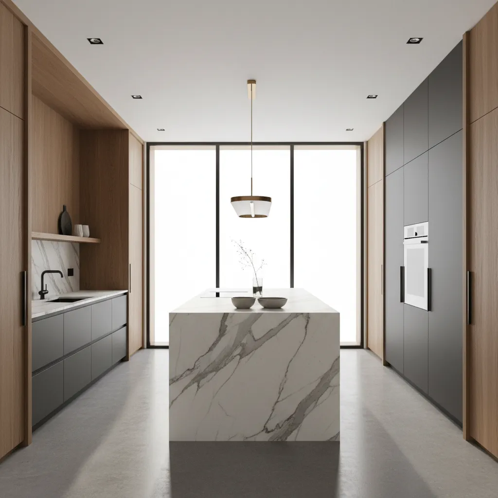 Descripción de ambiente en diseño de interiores con Neolith