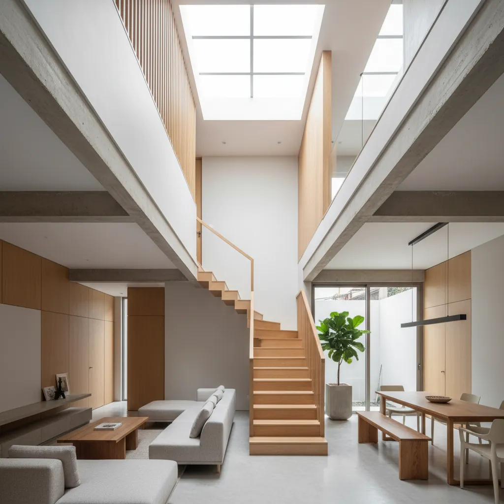 Mẫu Thiết Kế Nhà Lệch Tầng 5x20 Đẹp Và Thực Tế