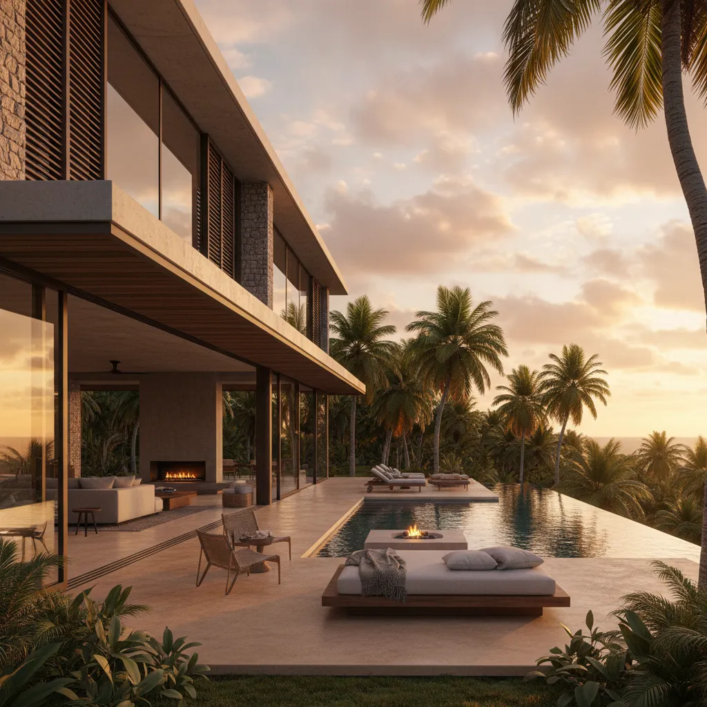 Casa moderna en entorno tropical de Nicaragua