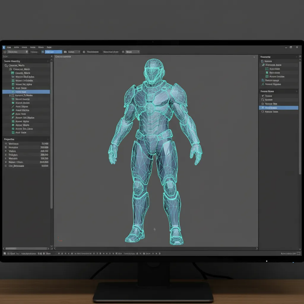 3D model preview inside a model viewer similar to Noesis