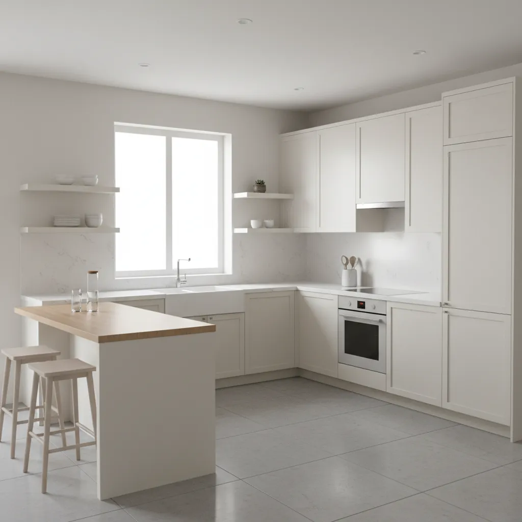 bright north west kitchen interior with clean modern layout