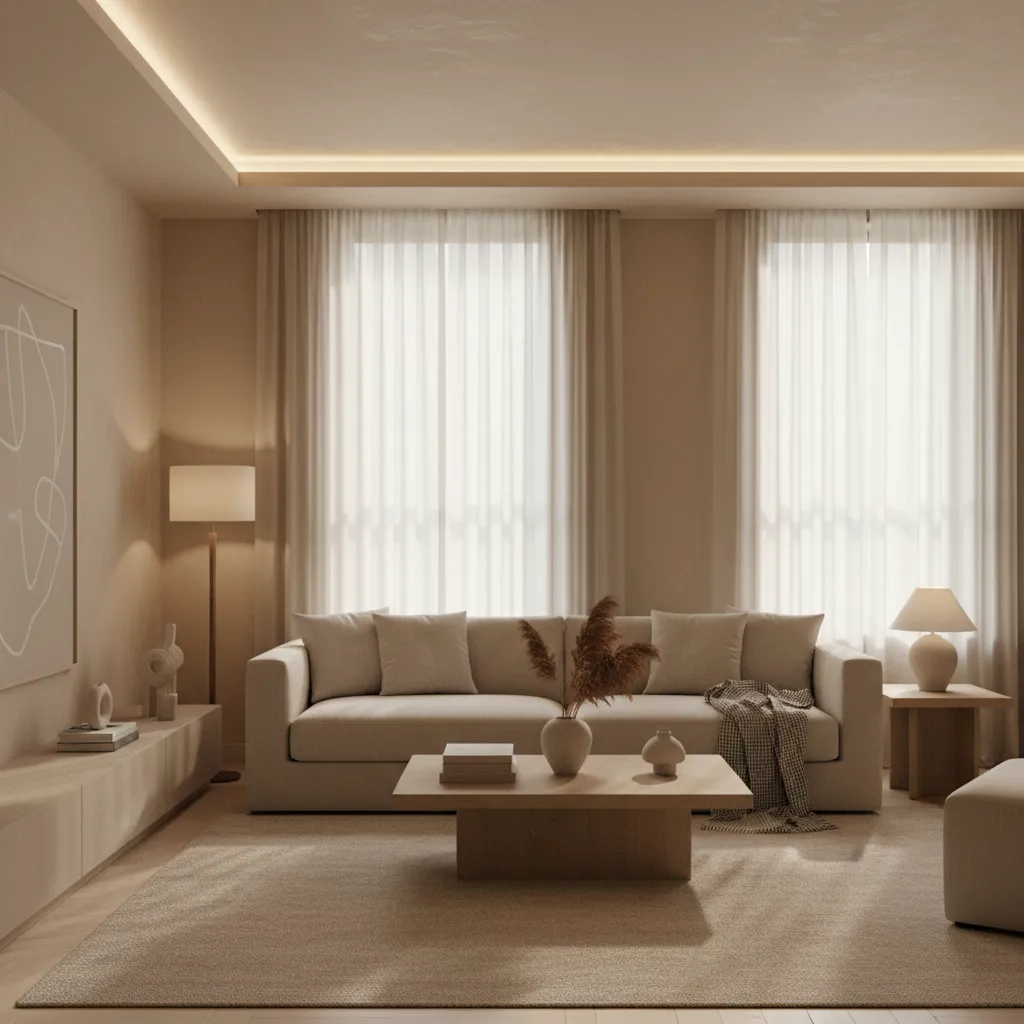 Lighting Tips That Enhance Nude Living Room Interiors: Practical lighting strategies that make neutral living rooms feel warmer, layered, and professionally designed.