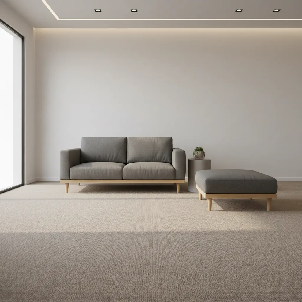durable nylon carpet flooring in modern residential interior