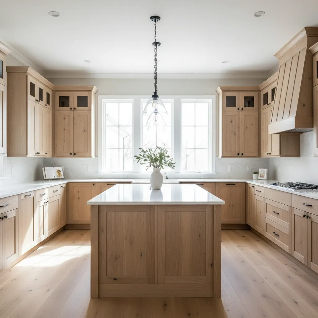 Oak Cabinets in Modern Farmhouse & Country Kitchen Trends