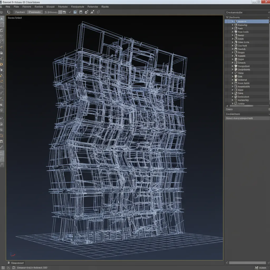 Example of distorted OBJ mesh after conversion