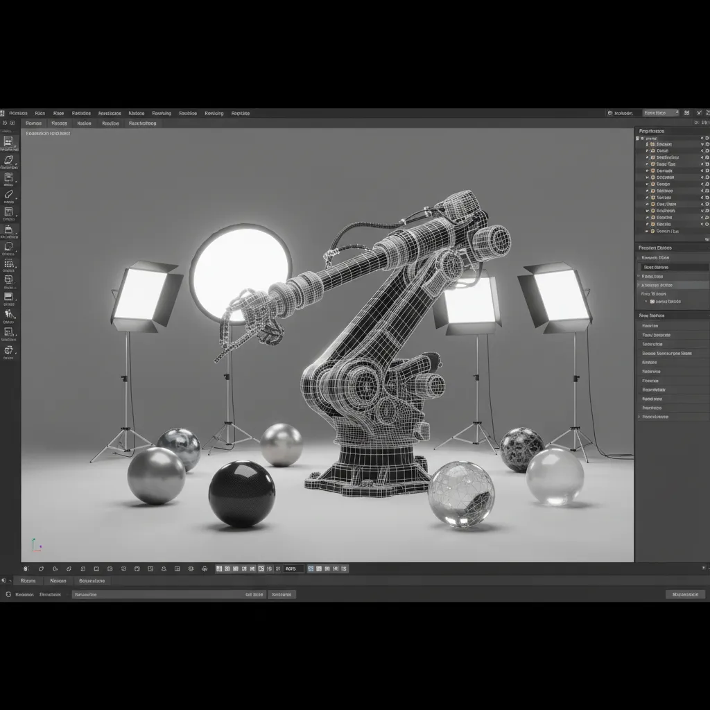 OBJ model used inside a rendering pipeline scene