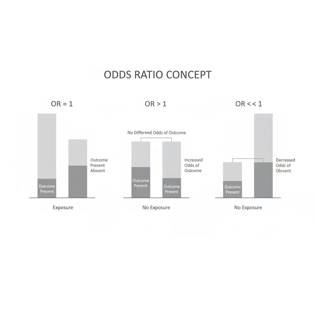 Chart showing three sets of bars comparing health results between exposed and not exposed people